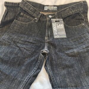 Lee Boy's Black Skinny Jeans With Adjustable Waist